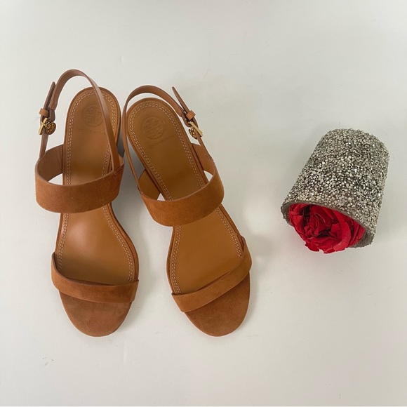 Tory Burch Shoes Tory Burch Mini Benton Wedged Sandal In Ambra New In Box Reemoly Poshmark